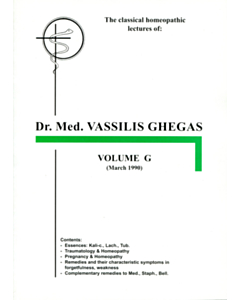 Classical Homeopathic Lectures - Volume G