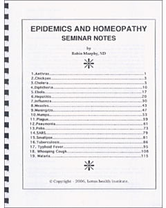 Epidemics and Homeopathy Seminar Notes