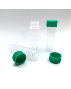 Plastic buisje met schroefdop GROEN (100 stuks)